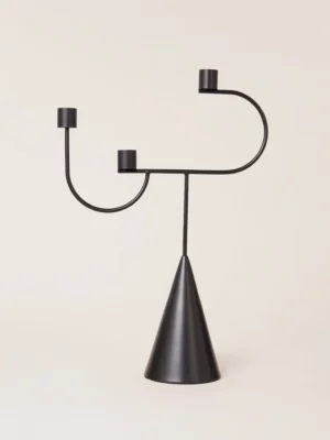 Modern Triple Arm Metal Candle Holder