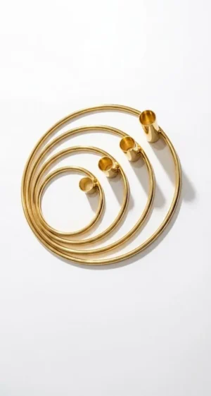 Spiral Design Metal Candle Holder