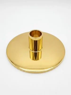 Minimalist Round Metal Candle Holder