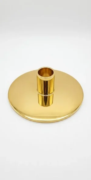 Minimalist Round Metal Candle Holder