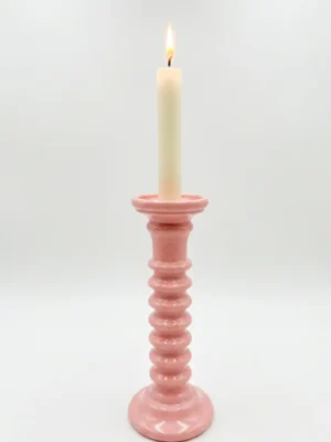 Blush Pink Ceramic Candle Holder