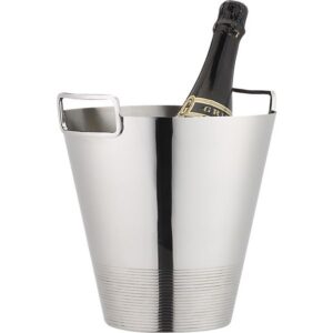 Stainless Steel Wine & Champagne Ice Bucket with Side Handles