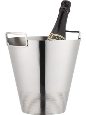Stainless Steel Wine & Champagne Ice Bucket with Side Handles